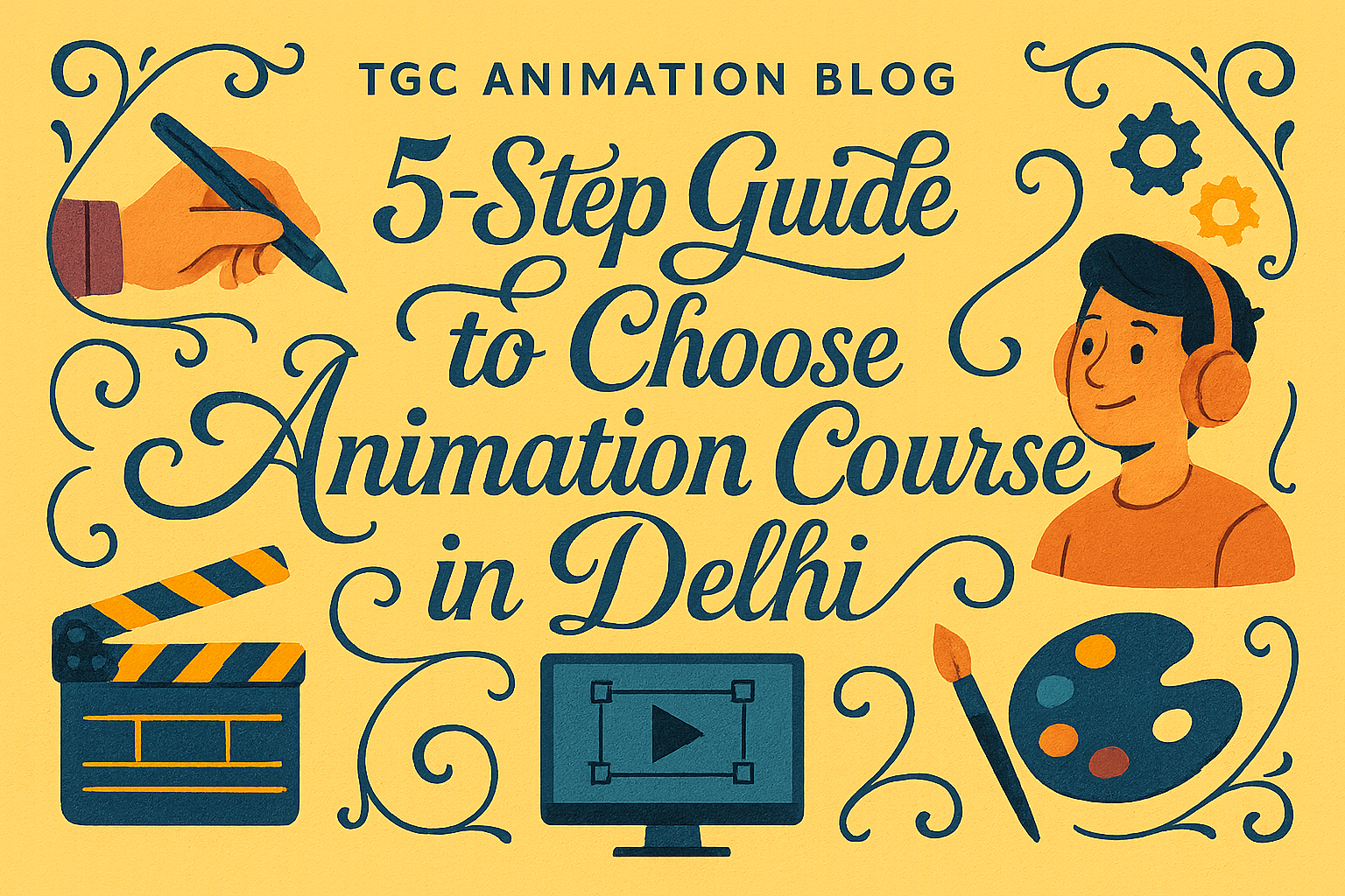 5 step guide to choose animation course in Delhi